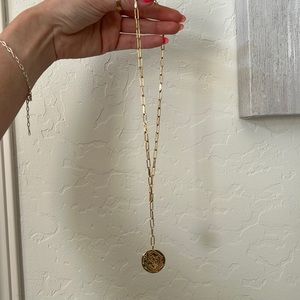 Gorjana Ana Coin Lariat Necklace